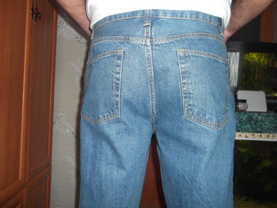 синие мужские джинсы из Америки