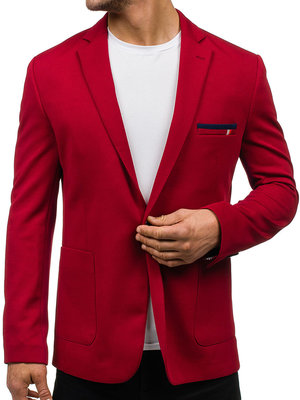 красний мужской пиджак