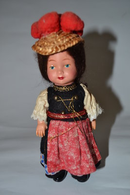 Старинная антикварная танцующая коллекционная механическая кукла,винтаж редкость куколка в родном