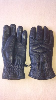 Кожаные утепленные перчатки р.M