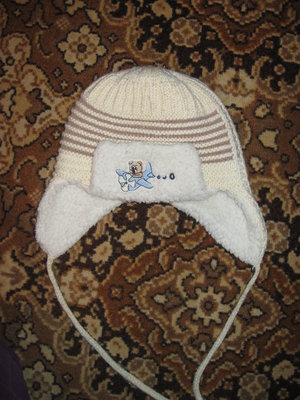 Зимняя,зимний комплект шапка с ушками на завязках и шарф,шарфик