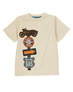 Фирменная футболка Gymboree, мотоцикл, от 4 до 6 лет, новая