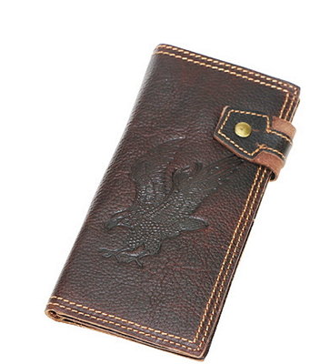 Уникальный мужской кошелёк натуральная кожа винтаж портмоне бумажник орел