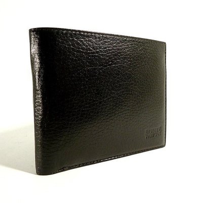Кошелек мужской кожаный черный карты, монеты Bond Non 531-281 Турция