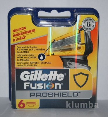 Супер новинка от Gillette Сменные картриджи Fusion Proshield оригинал упаковка 6 штук.