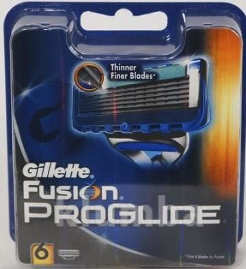 Лезвия Gillette Fusion proglide оригинал Германия 6 штук в упаковке