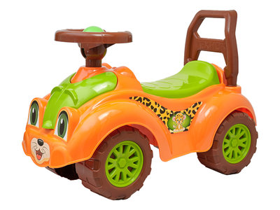Машинка Технок 3268 леопард оранжевая автомобиль для прогулок толкатель каталка толокар