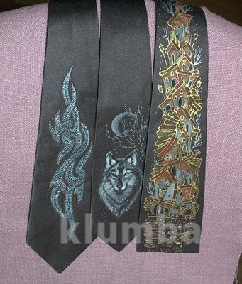 Продам эксклюзивные галстуки из натурального серого шёлка с росписью