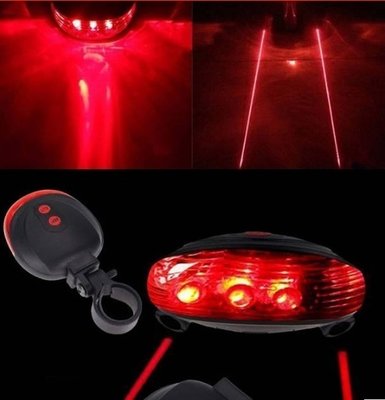 Задний фонарь для велосипеда с лазером