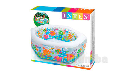 Надувной бассейн детский Intex 56493 Аквариум Интекс