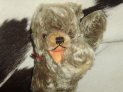 роскошный антикварный мишка медведь Hermann Zotty teddy bear Германия оригинал мохер солома 27 см