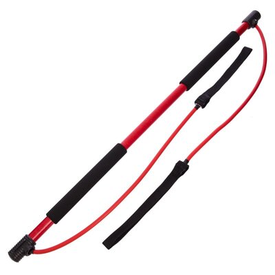 Палка гимнастическая для фитнеса с эспандерами Bodi Shaper Stick 932 длина 100см