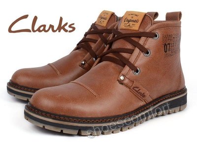 Clarks Originals - зимние мужские ботинки из натуральной кожи