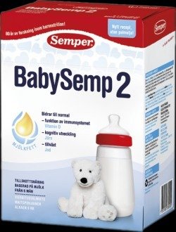 BabySemp2 Семпер Semper заменитель грудного молока с 6-ти мес, Швеция, без пальмового масла