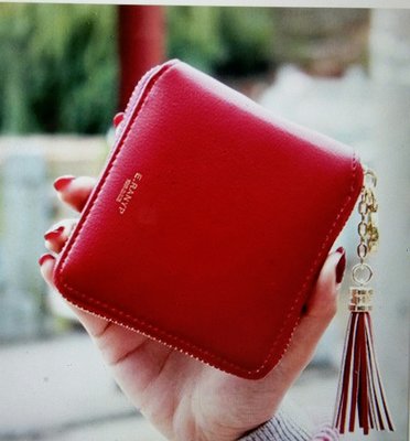 Стильный качественный вместительный женский кошелёк, бордо, новый