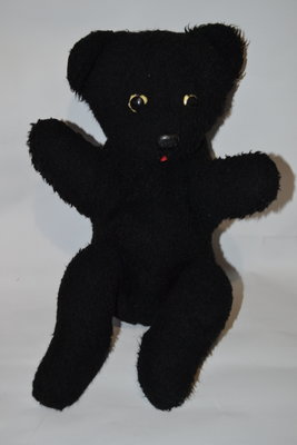 Винтажный коллекционный мишка медведь старинный рычит солома,кукла