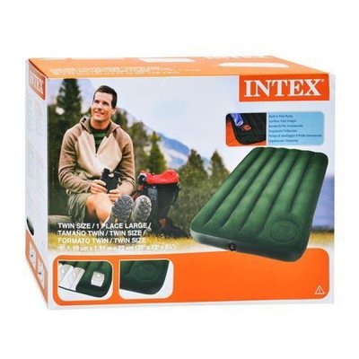 Односпальный матрас - кровать с насосом INTEX 66927 99Х191X22 См 