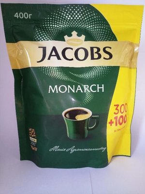Растворимый кофе Jacobs Monarch 400г отличного качества