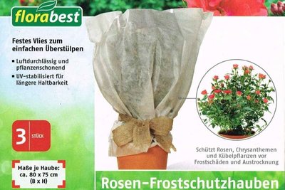 Защитный чехол для укрытия растений и цветов Florabest Германия Lidl, упаковка 3 шт. 80х75 см