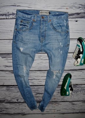 30 R S Очень крутые фирменные рваные джинсы модникам скини