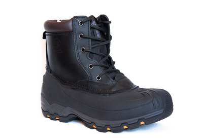 270 мм Kamik Hawksbay зимние мужские ботинки кожаные черные US8