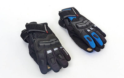 Мотоперчатки комбинированные с закрытыми пальцами и протектором Scoyco MC17B 2 цвета, M/L