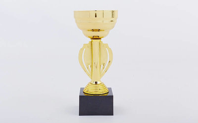 Кубок спортивный с местом под жетон HQ7408, золото пластик, высота 18,5см