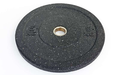 Бамперные диски для кроссфита из структурной резины Bumper Plates 5126-5 вес 5кг