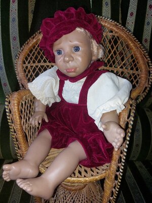 шикарная коллекционная характерная кукла без клейма Испания винтаж 38 см