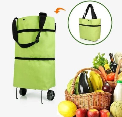 Складная тележка, для покупок, сумка-тележка с колёсами, сумка для продуктов.