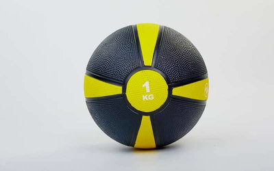 Мяч медицинский медбол 1кг 5122-1 диаметр 19см, вес 1кг
