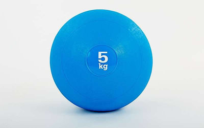 Мяч медицинский слэмбол Slam Ball 5165-5 вес 5кг, диаметр 23см