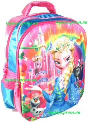 Рюкзак с 3D рисунком для Девочки школьный Эльза, Холодное сердце Elsa, Frozen Объёмное изображение