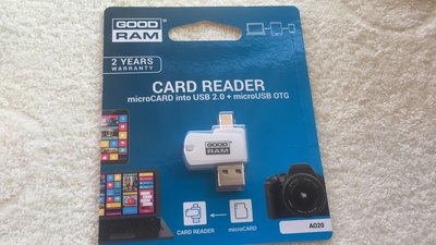 Картридер Card Reader внешний OTG/USB2.0 MicroSD Card Reader
