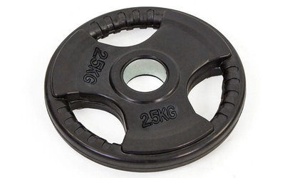 Блины обрезиненные диски обрезиненные с тройным хватом и металлической втулкой 8122-2,5 вес 2,5кг