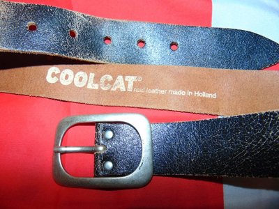 Кожаний стильний фирменний ремень пояс бренд Coolcat 89 см