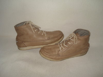 37.5-38 р./24 cм. фирменные кожаные демисезонные ботинки