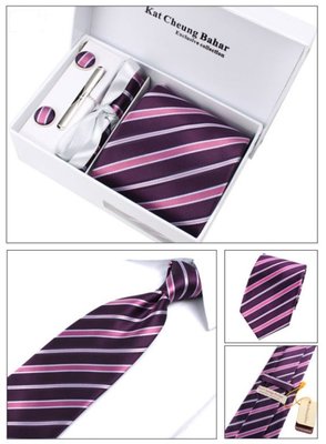 Набор галстук бордо в подарочной упаковке код GB015