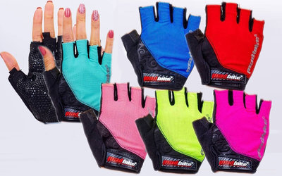 Велоперчатки текстильные Madbike SK-06 спортивные перчатки 6 цветов, S-L