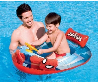 Детская надувная лодка для плавания Bestway 98009 «Человек-паук», 112 х 71 см
