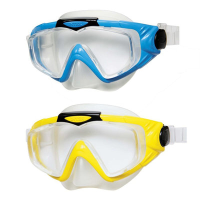 Детская маска для плавания Aqua Pro Mask Intex 55981 2 цвета, от 8 лет