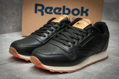 Кроссовки кожаные мужские Reebok Classic, черные