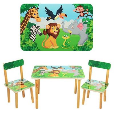 Детский столик со стульчиками деревянный 501-11