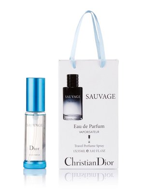 Мужской парфюм Christian Dior Sauvage 35 мл в подарочной упаковке