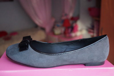 Туфли, новые для девочки серые, размер 36