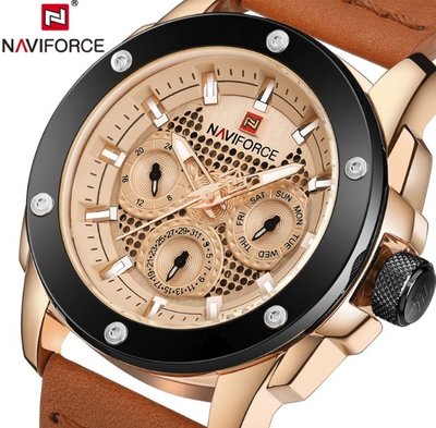 Мужские наручные часы Naviforce 9116 Gold , Гарантия 12 мес. Чоловічий спортивний годинник
