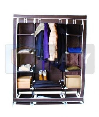 Тканевый двойной шкаф для одежды, шкаф-органайзер Польша. И.