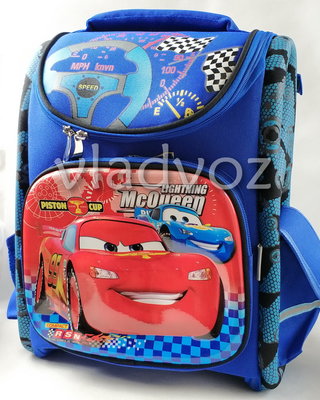 Школьный каркасный рюкзак для мальчиков тачки макуин синий