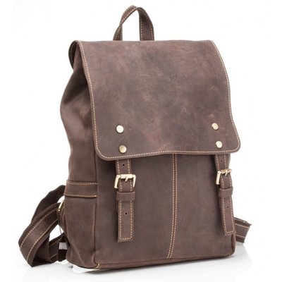 Кожаный рюкзак Бесплатная доставка Tiding Bag G8877DB мужской рюкзак натуральная кожа