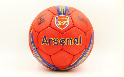 Мяч футбольный 5 гриппи Arsenal 6718 PVC, сшит вручную